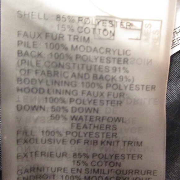 Vince Camuto Woman X Small Full Zip PocketsFeather Down Faux Fur Hooded Coat - Picture 11 of 11